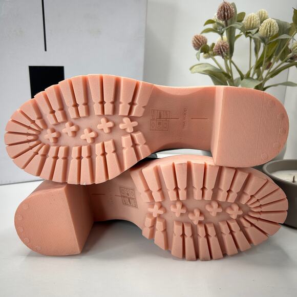 Dolce Vita Caster H20 Waterproof Leather Booties Black/Pink Women 9.5 Tried On - Picture 9 of 10